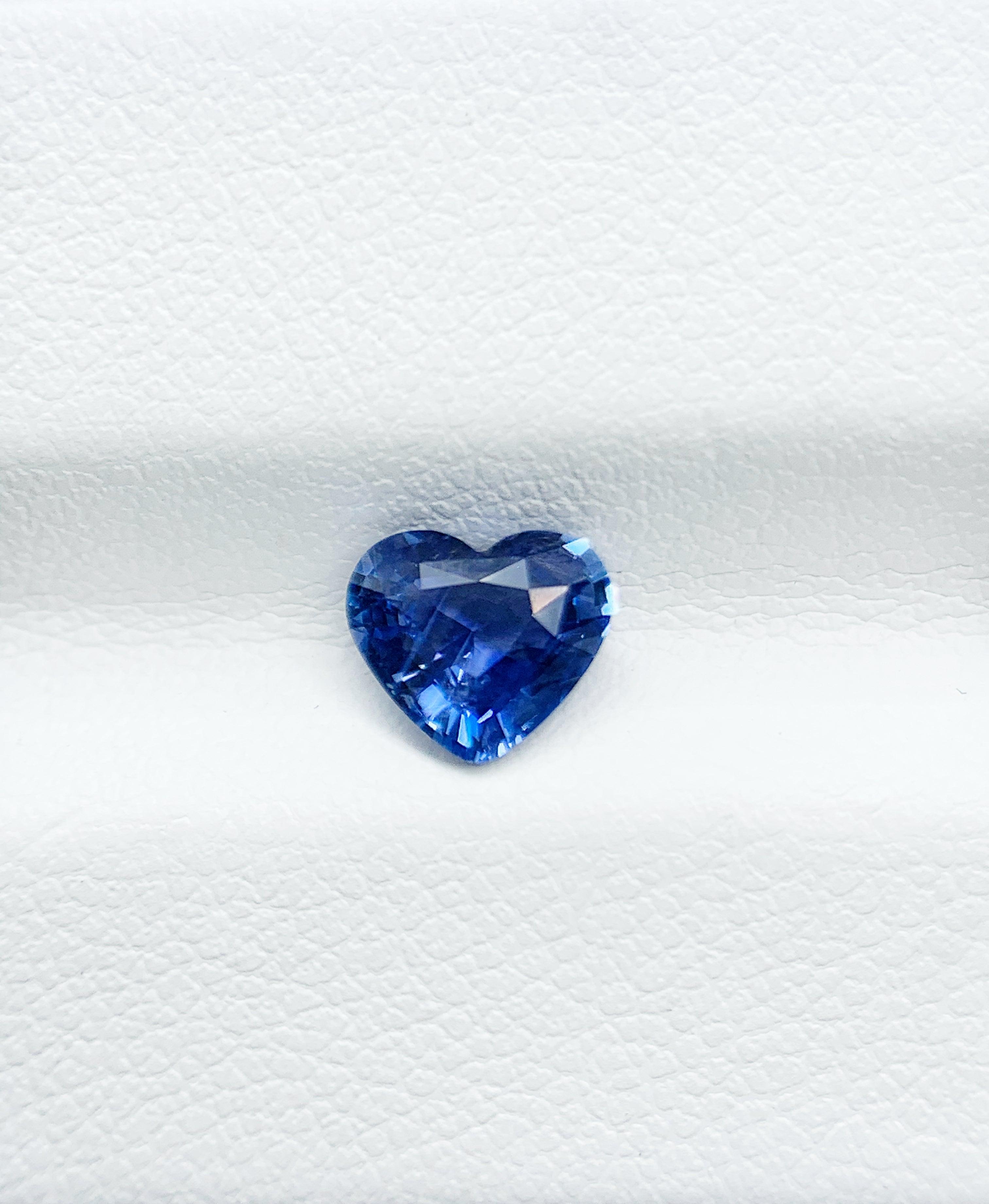 Heart Shaped Blue Sapphire
